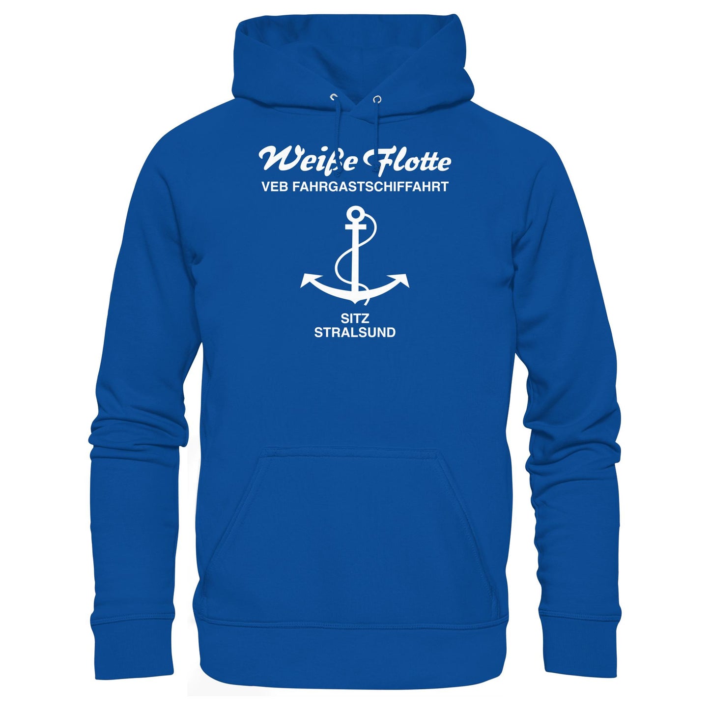 DDR Ostalgie Kapuze / Hoodie Unisex • VEB FAHRGASTSCHIFFAHRT, STRALSUND