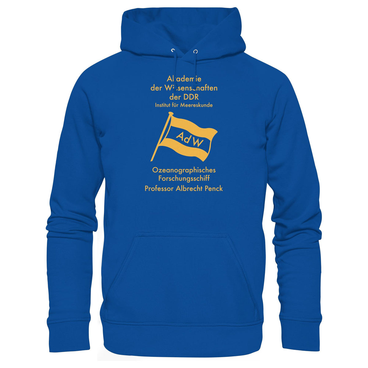 DDR Ostalgie Kapuze / Hoodie Unisex • OZEONOGRAPHISCHES FORSCHUNGSSCHIFF ALBRECHT PENCK