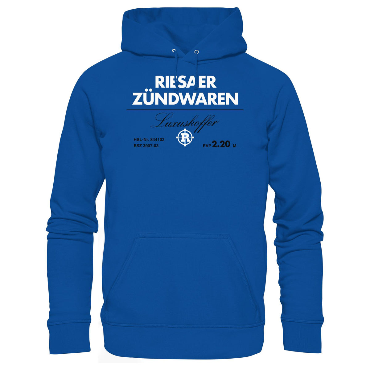 RIESAER ZÜNDWAREN LUXUSKOFFER • DDR Ostalgie Kapuze / Hoodie Unisex