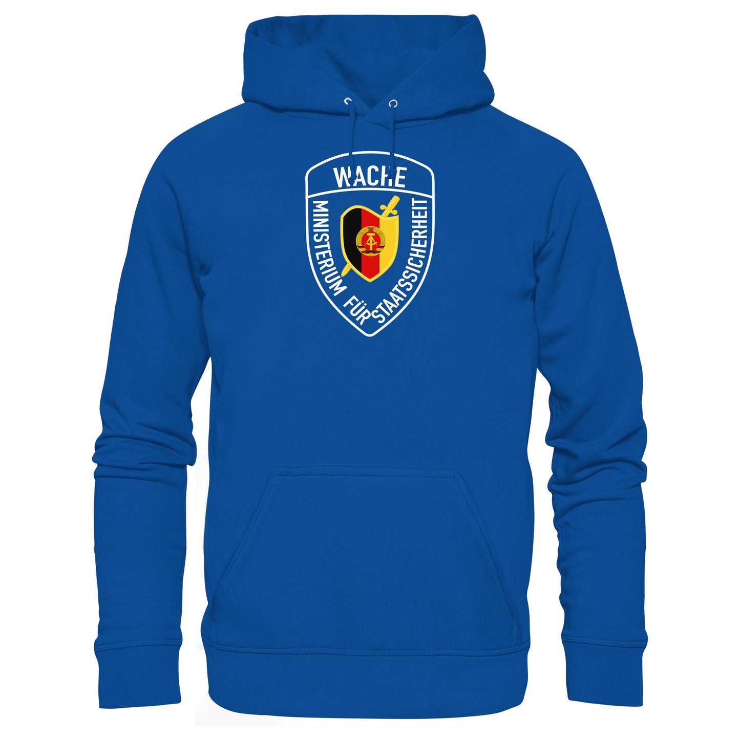 DDR Ostalgie Kapuze / Hoodie Unisex • MINISTERIUM FÜR STAATSSICHERHEIT - WACHE (ORIGINAL SCHILD)