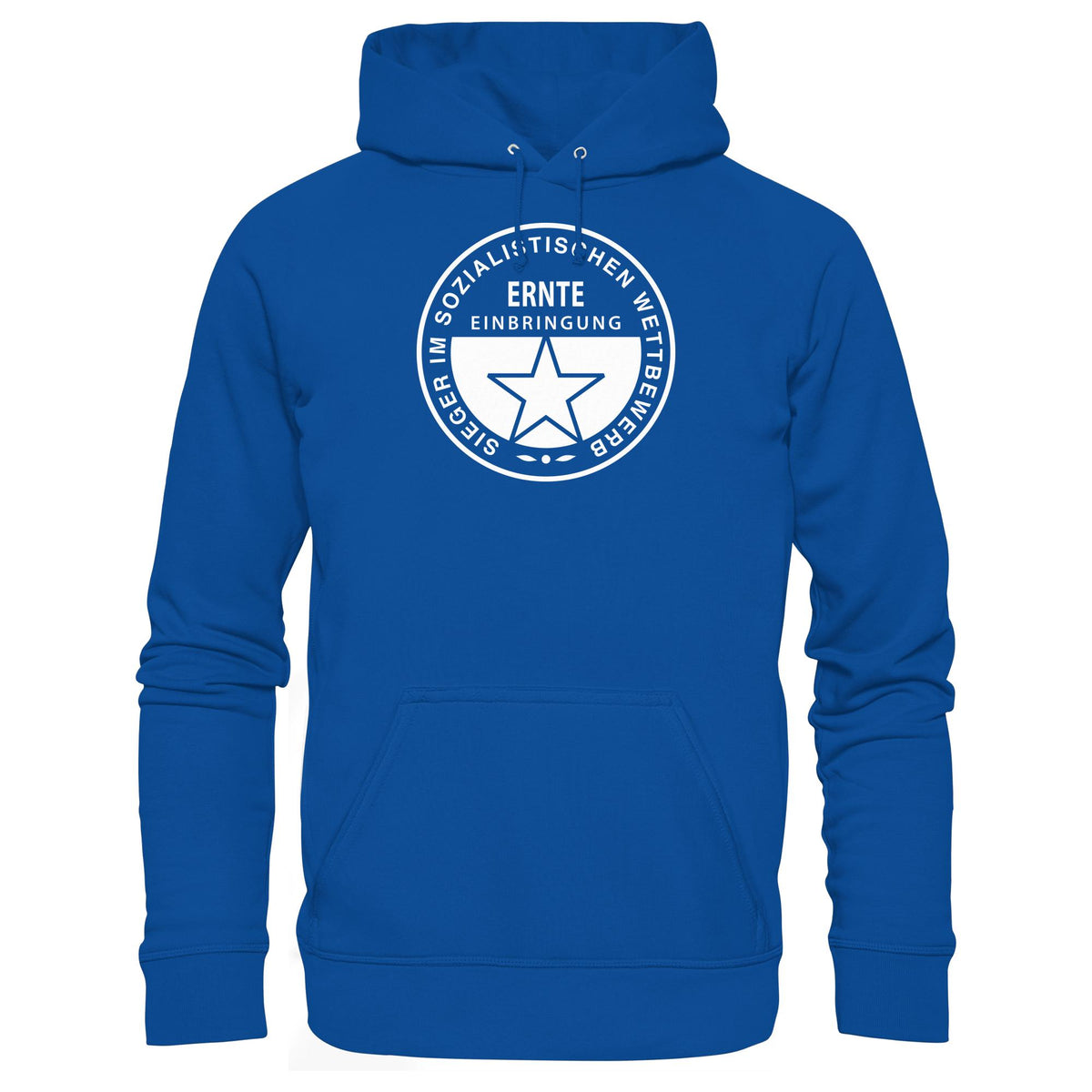 DDR Ostalgie Kapuze / Hoodie Unisex • ERNTE-EINBRINGUNG - SIEGER (ORIGINAL-MEDAILLE)