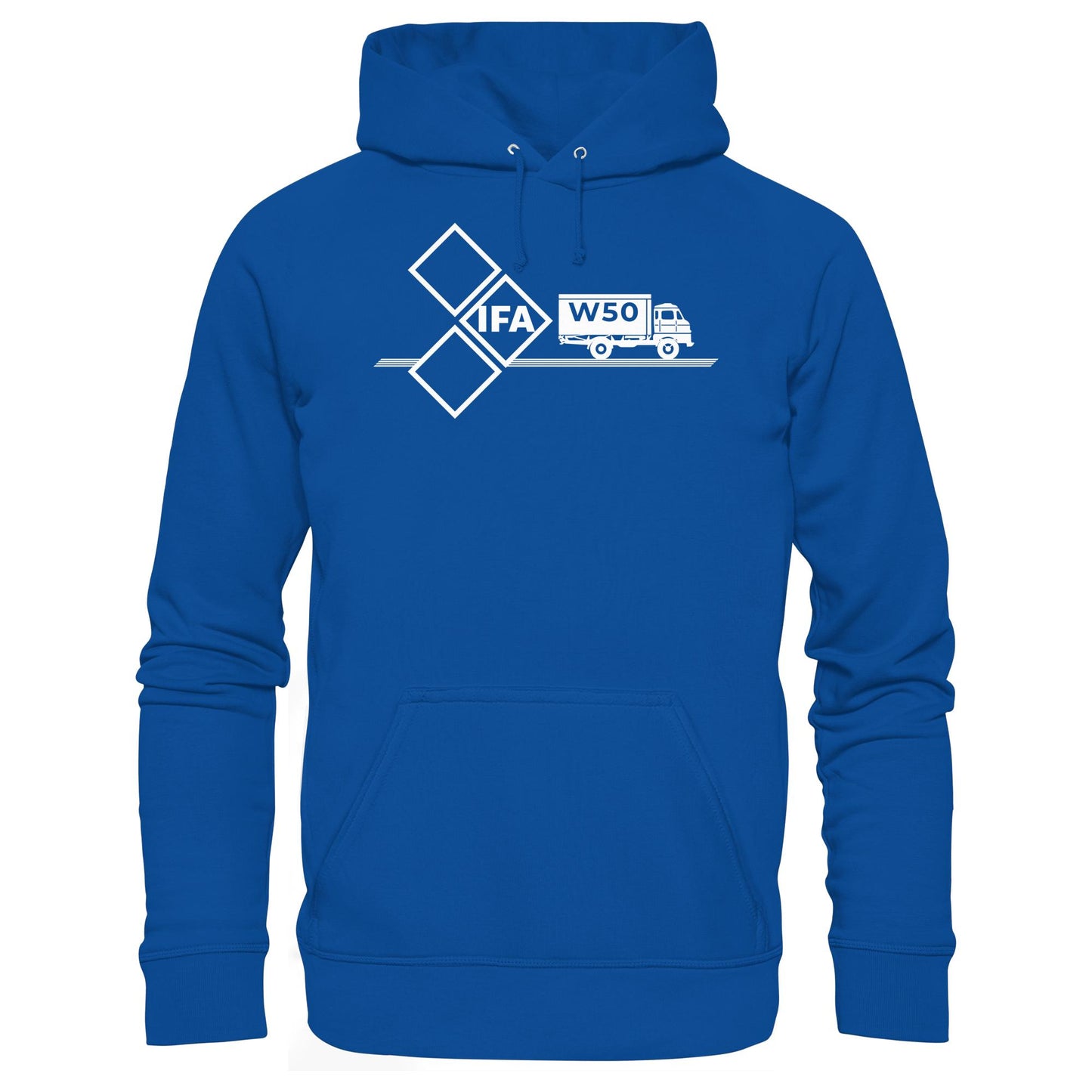 DDR Ostalgie Kapuze / Hoodie Unisex • IFA W50 (ORIGINAL SCHILD)