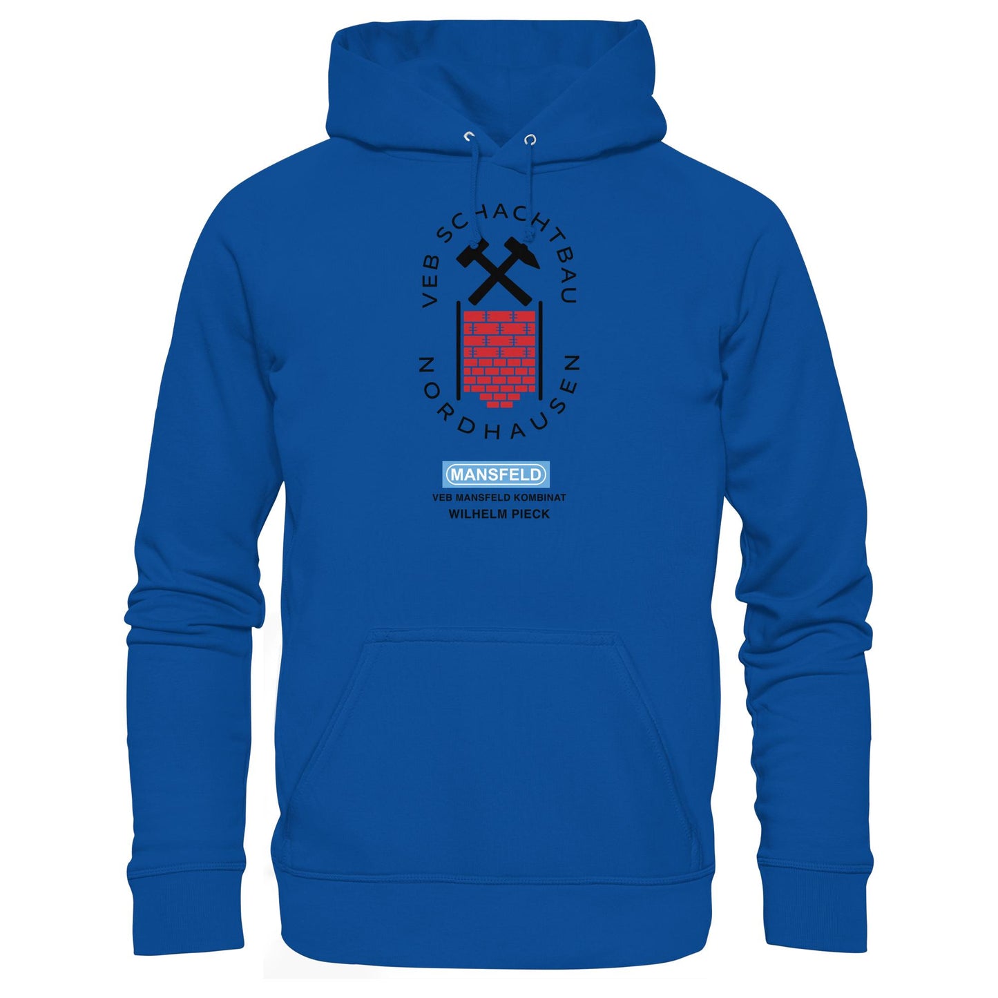 DDR Ostalgie Kapuze / Hoodie Unisex • VEB SCHACHTBAU NORDHAUSEN - VEB MANSFELD KOMBINAT