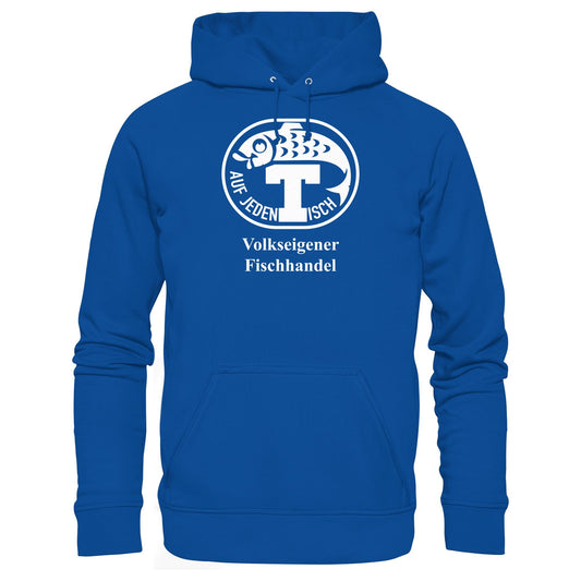 DDR Ostalgie Kapuze / Hoodie Unisex • VEB VOLKSEIGENER FISCHHANDEL