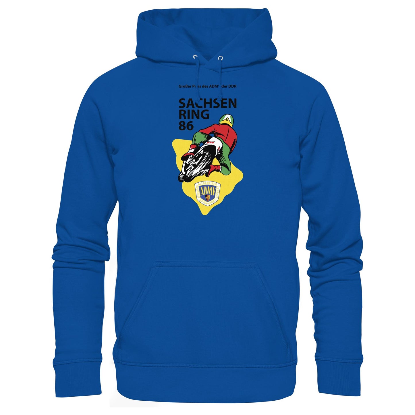 DDR Ostalgie Kapuze / Hoodie Unisex • GROSSER PREIS DER DDR - SACHSENRING 1986