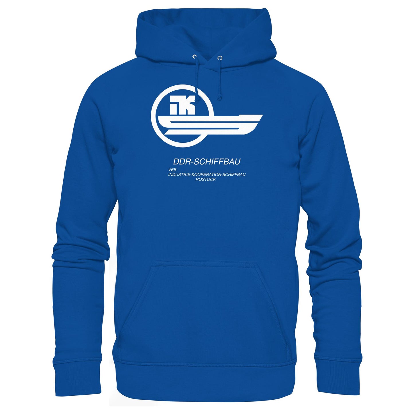 DDR Ostalgie Kapuze / Hoodie Unisex •  VEB INDUSTRIE-KOOPERATION SCHIFFBAU ROSTOCK
