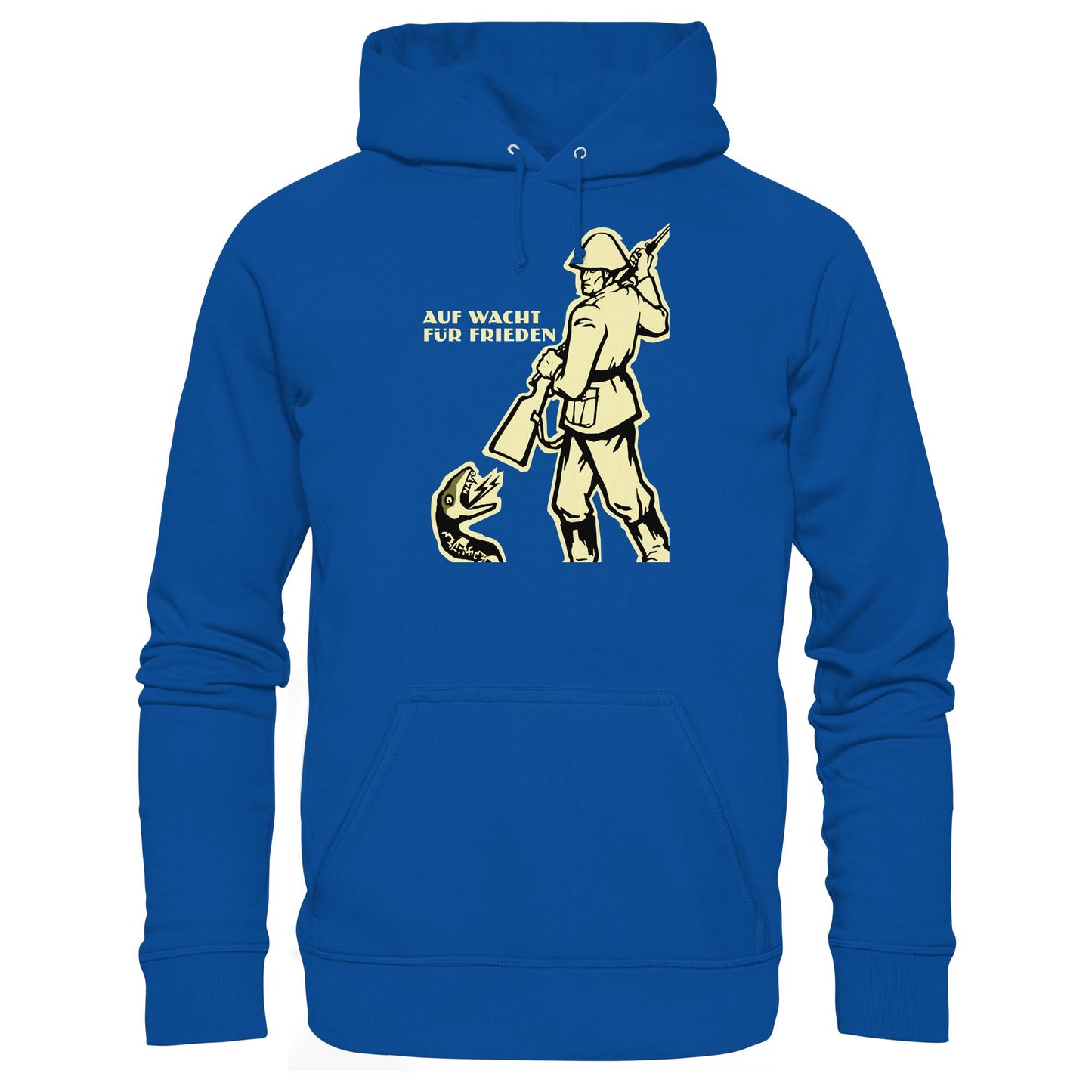 DDR Ostalgie Kapuze / Hoodie Unisex • NVA - AUF WACHT FÜR FRIEDEN, ANTI-NATO (ORIGINAL PLAKAT)