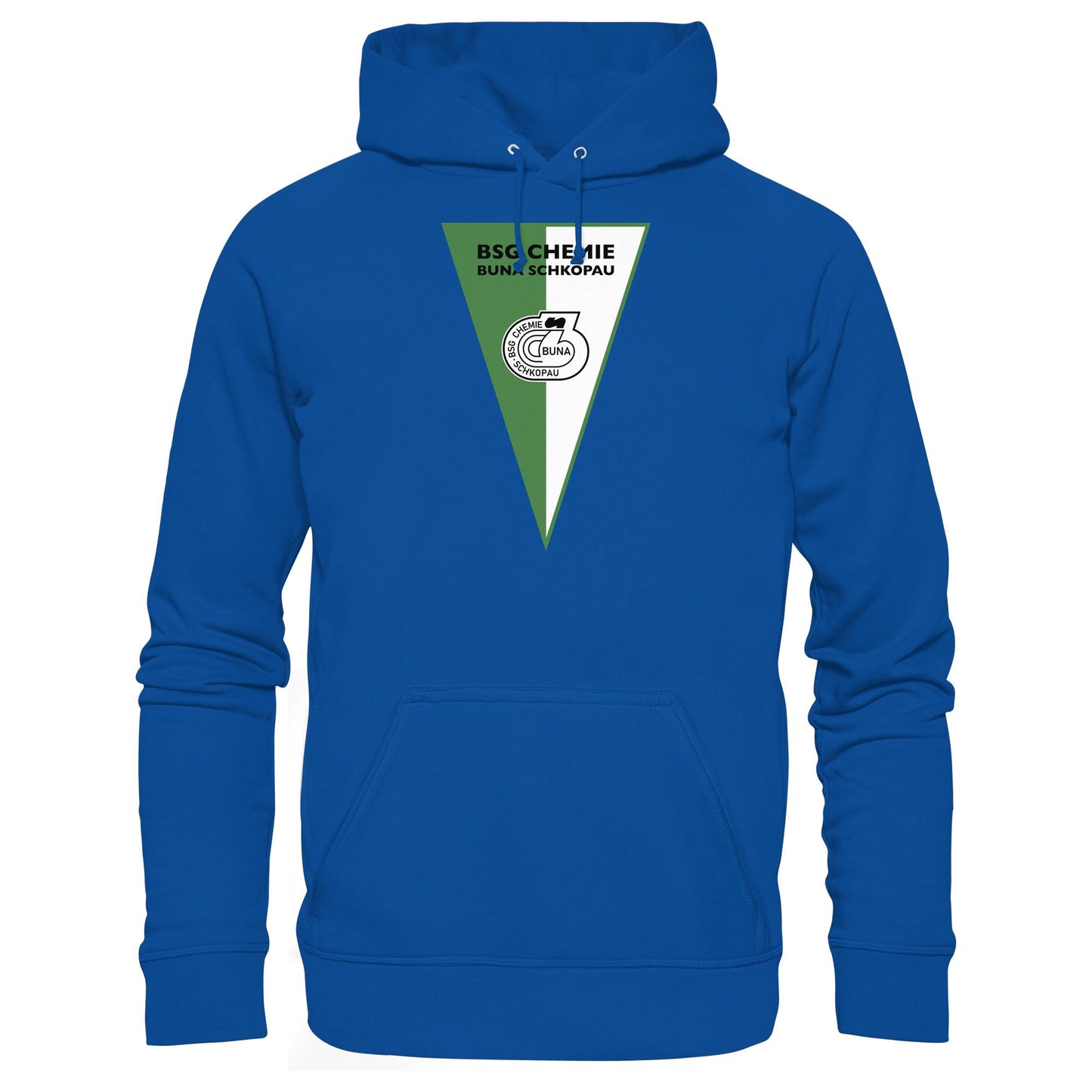 DDR Ostalgie Kapuze / Hoodie Unisex • BSG CHEMIE BUNA SCHKOPAU (ORIGINALWIMPEL)