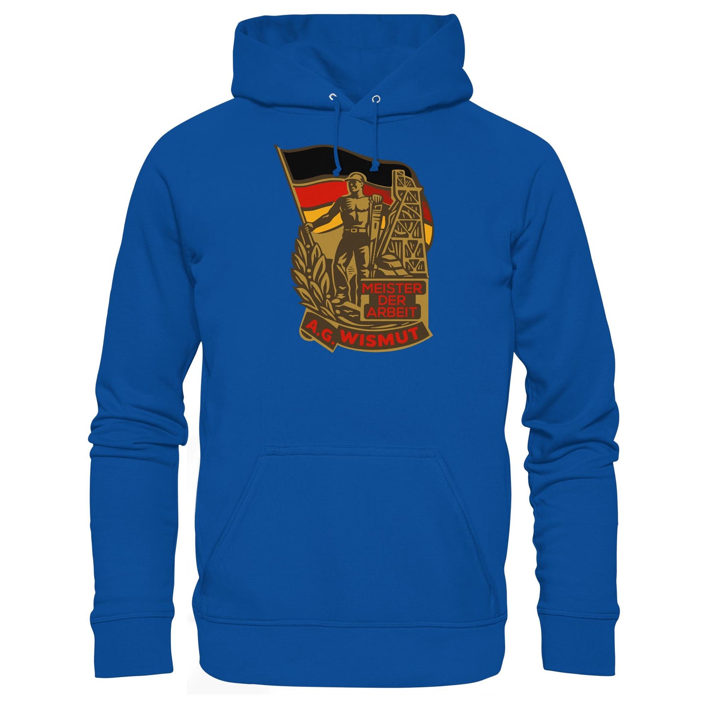 DDR Ostalgie Kapuze / Hoodie Unisex • WISMUT - MEISTER DER ARBEIT