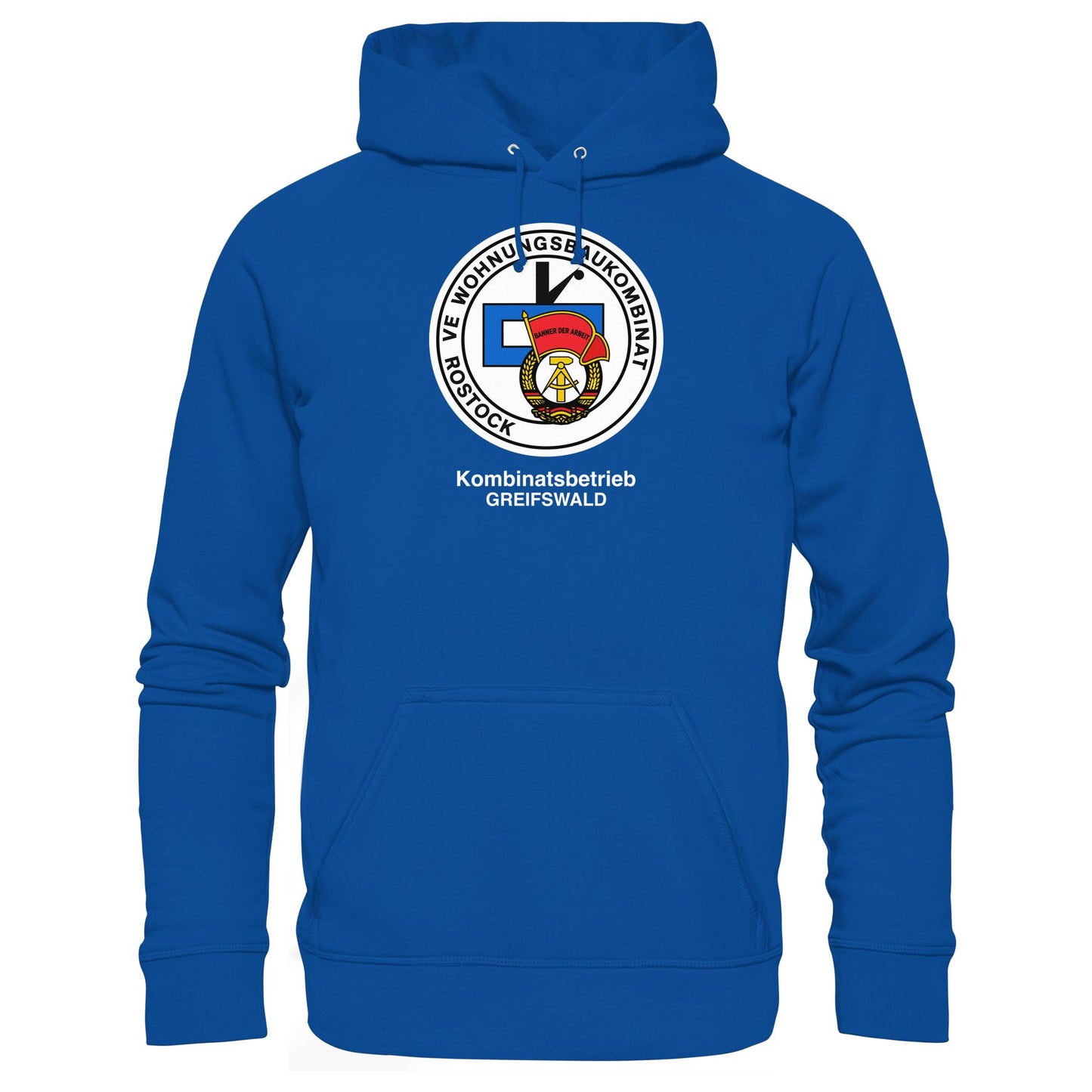 DDR Ostalgie Kapuze / Hoodie Unisex • VE WOHNUNGSBAUKOMBINAT ROSTOCK - GREIFSWALD