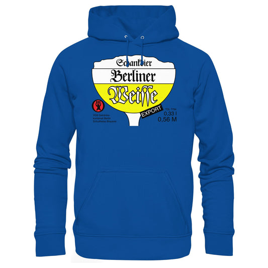 DDR Ostalgie Kapuze / Hoodie Unisex • BERLINER WEISSE - VEB GETRÄNKEKOMBINAT BERLIN