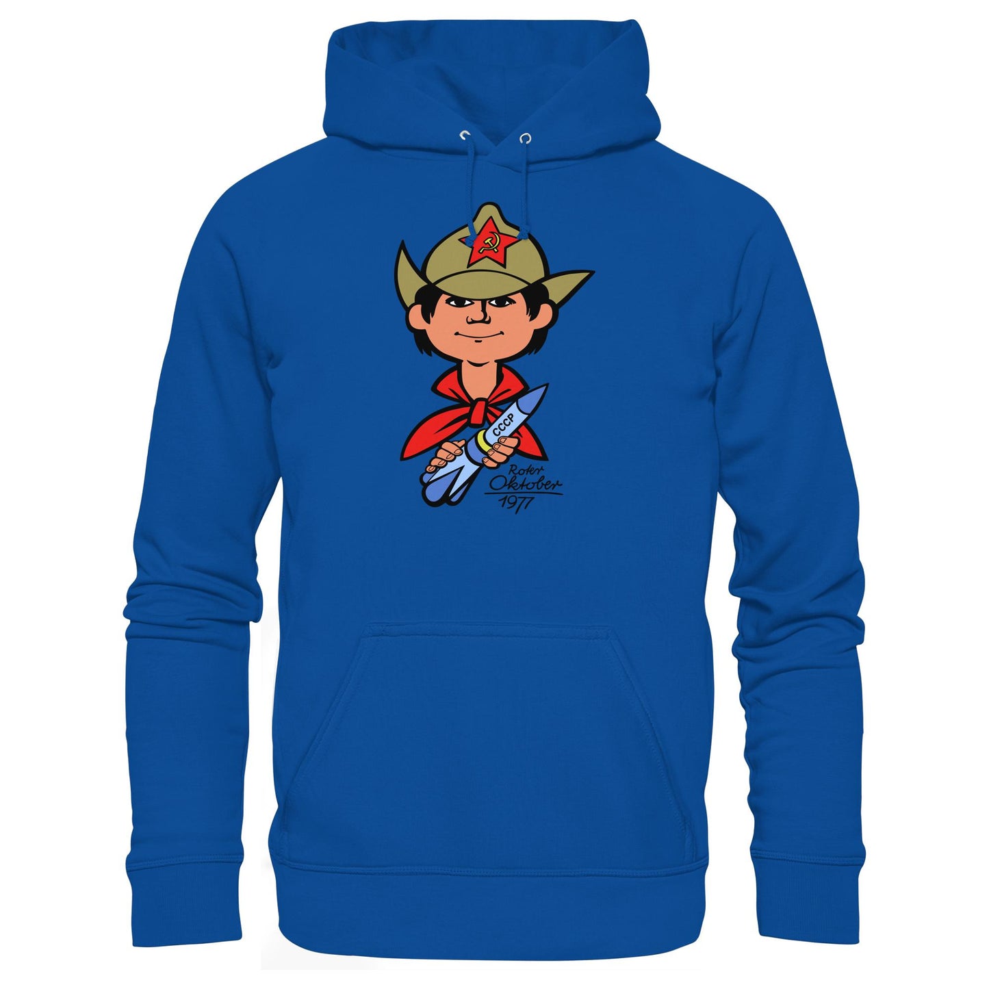 DDR Ostalgie Kapuze / Hoodie Unisex • ROTER OKTOBER 1917 (ORIGINAL NICKI-MOTIV)