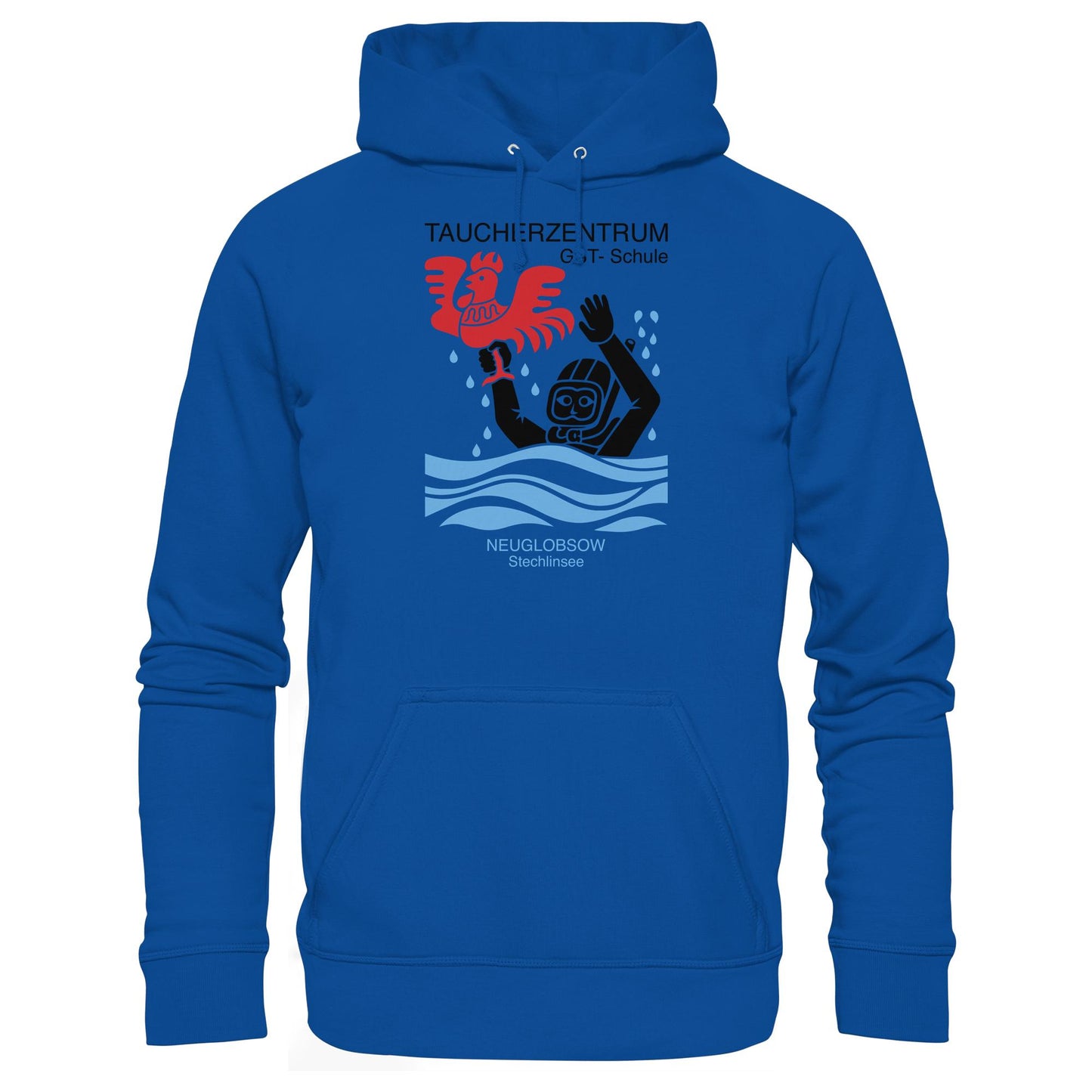 DDR Ostalgie Kapuze / Hoodie Unisex • GST-TAUCHSCHULE NEUGLOBSOW STECHLINSEE