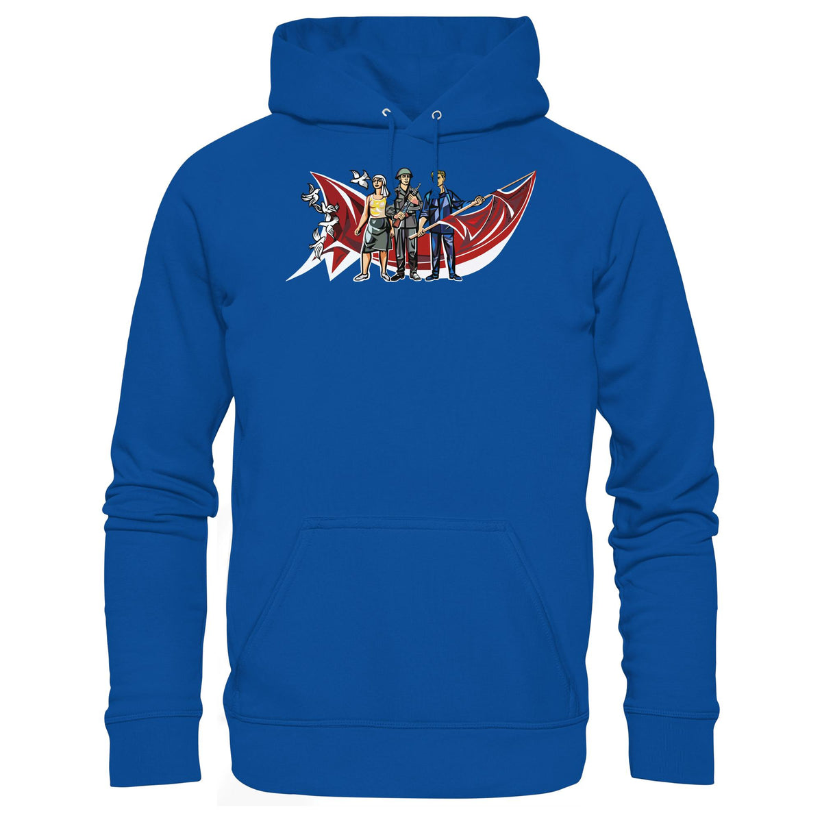 WALTER WOMACKA - BÄUERIN, NVA-SOLDAT & ARBEITER (MOSAIK HAUS DES LEHRERS, 1964) | DDR Ostalgie Kapuze / Hoodie Unisex