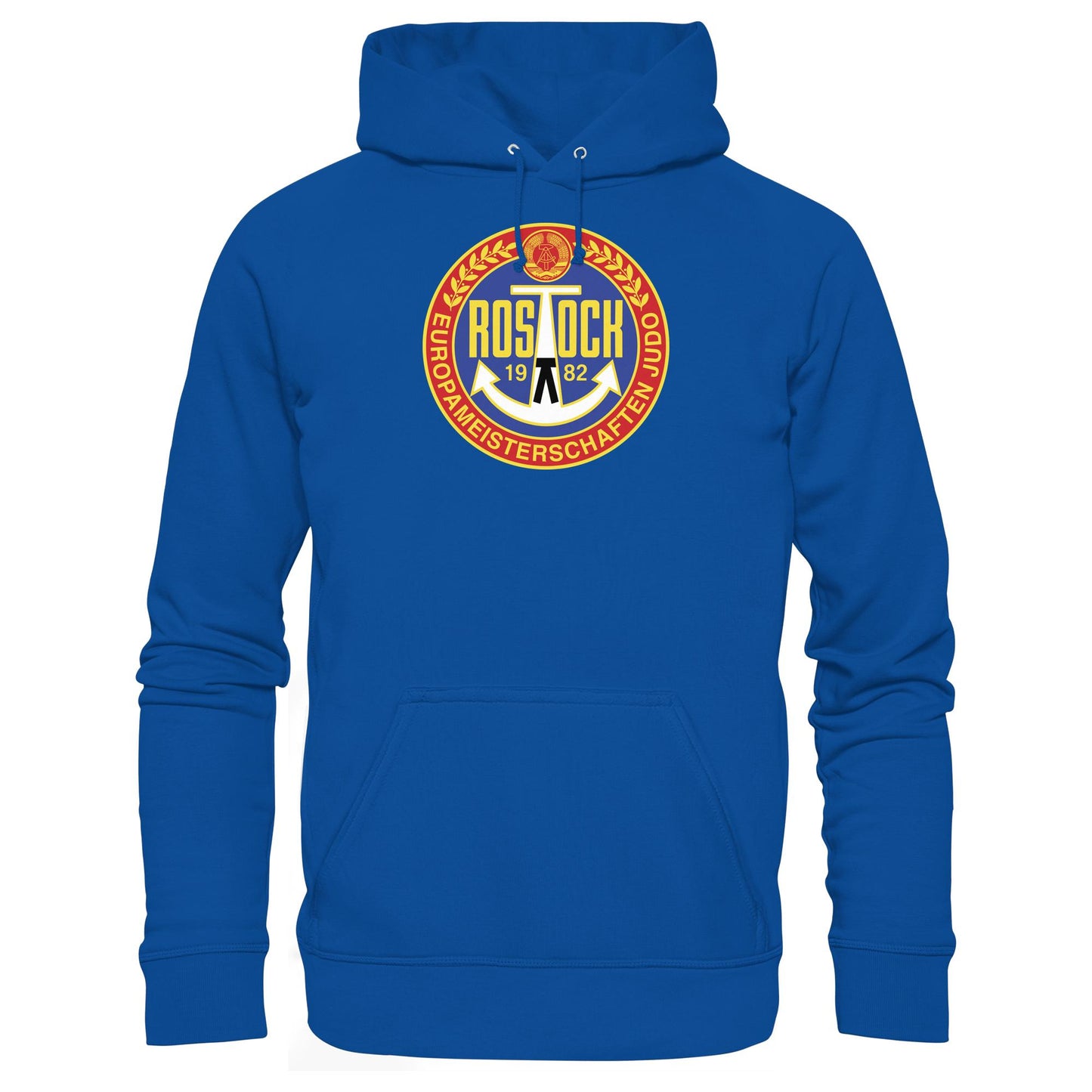 DDR Ostalgie Kapuze / Hoodie Unisex • EUROPAMEISTERSCHAFTEN IM JUDO - ROSTOCK 1982