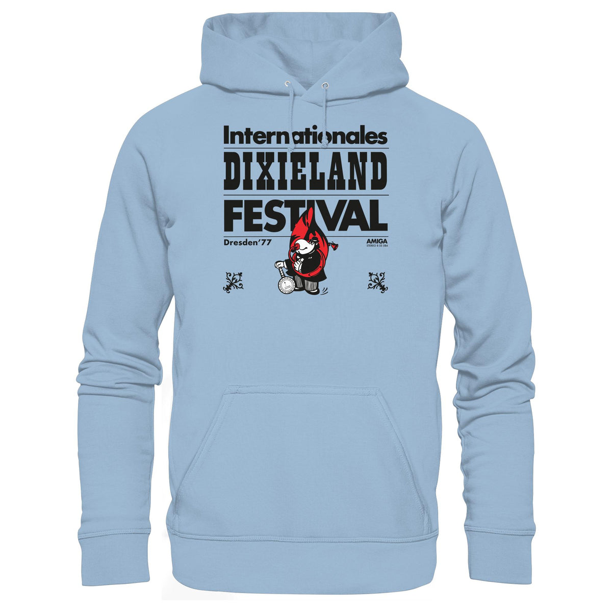 DDR Ostalgie Kapuze / Hoodie Unisex • INTERNATIONALES DIXIELAND FESTIVAL DRESDEN 1977