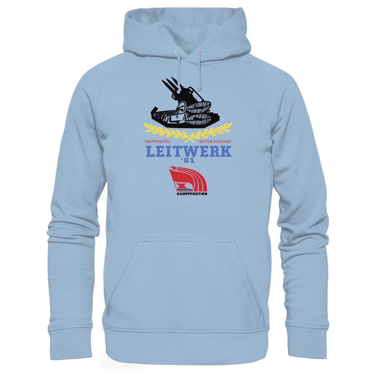DDR Ostalgie Kapuze / Hoodie Unisex • LEITWERK 81, TRUPPENTEIL ANTON FISCHER