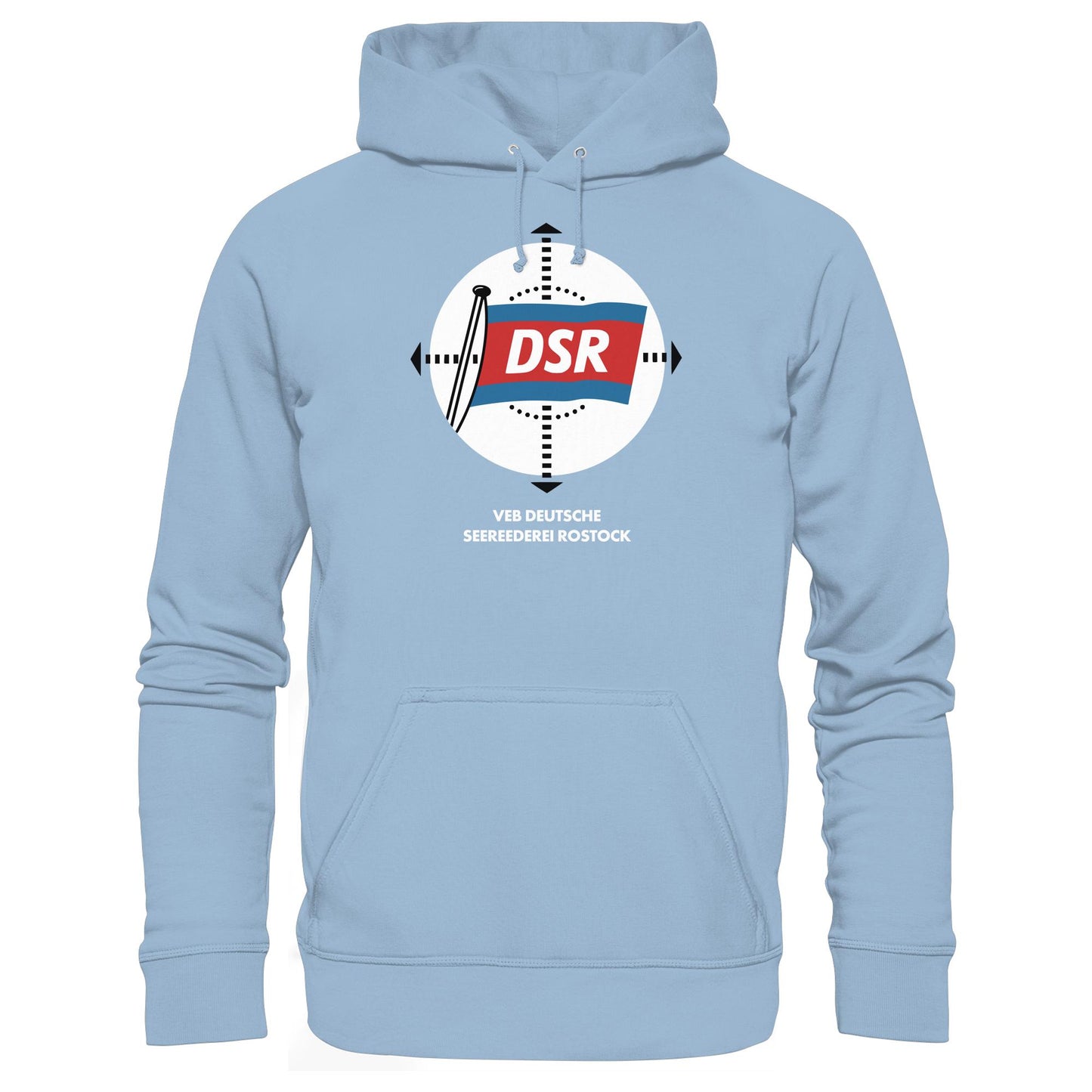 DDR Ostalgie Kapuze / Hoodie Unisex • DSR - VEB DEUTSCHE SEEREEDEREI ROSTOCK