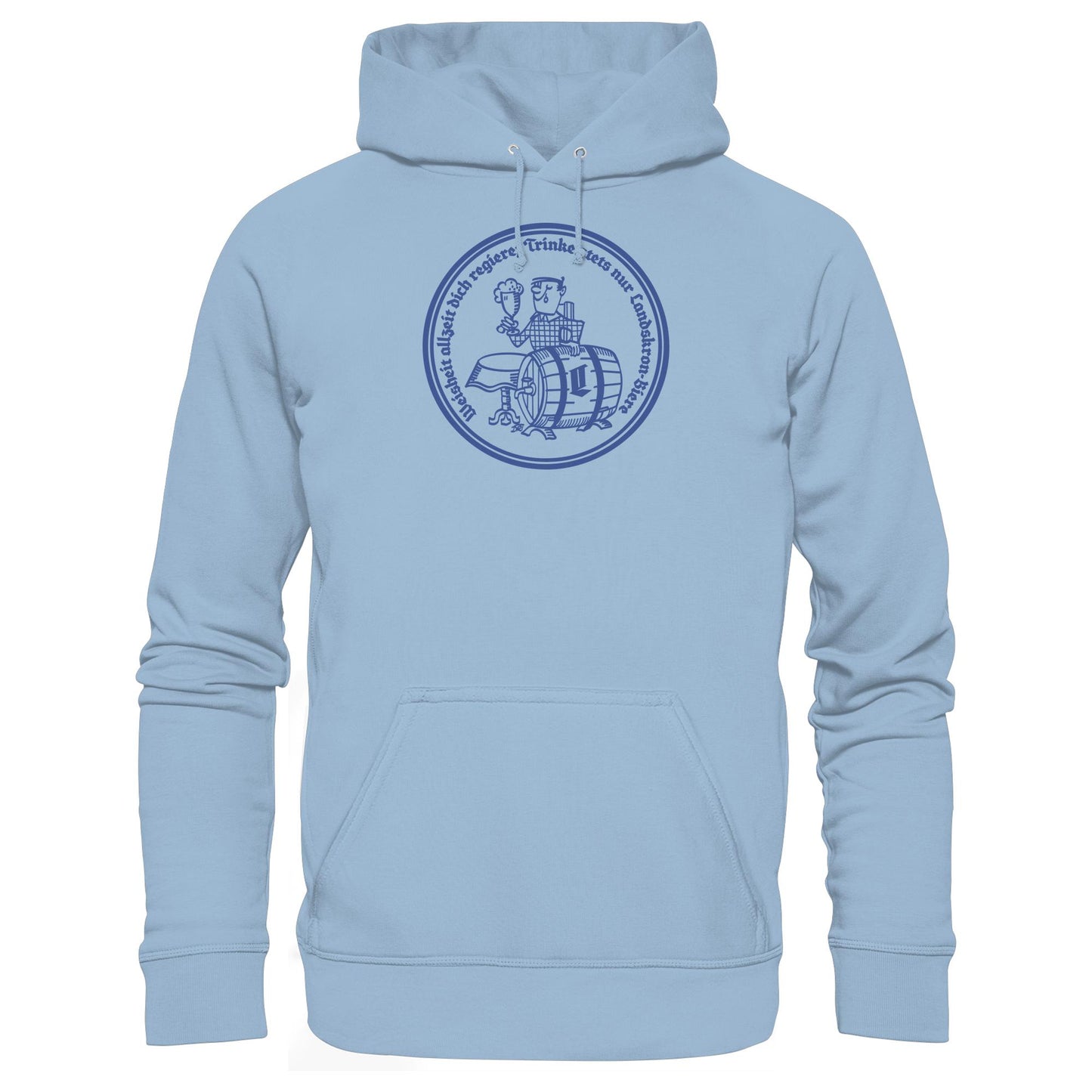 DDR Ostalgie Kapuze / Hoodie Unisex • WEISHEIT ALLZEIT DICH REGIERE - LANDSKRON BIERE