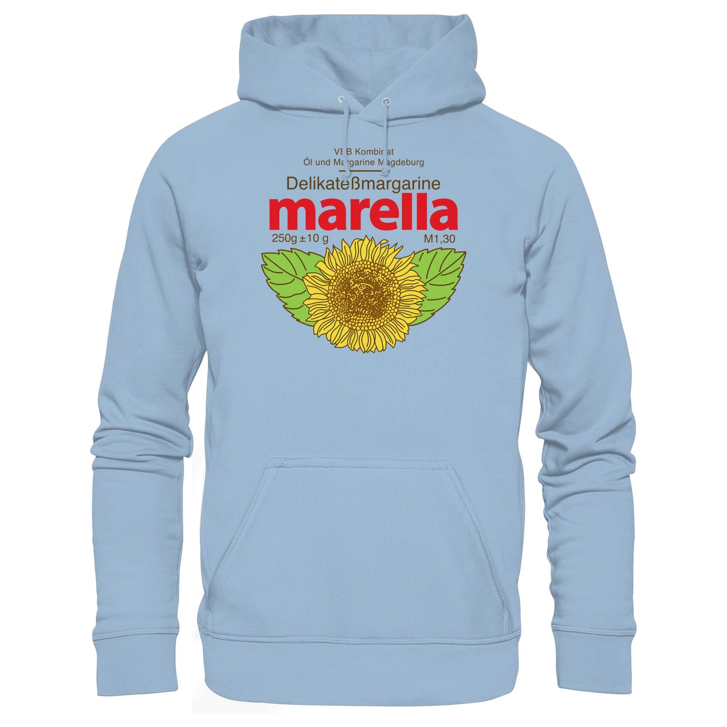 DDR Ostalgie Kapuze / Hoodie Unisex • MARELLA MARGARINE - VEB KOMBINAT ÖL MAGDEBURG