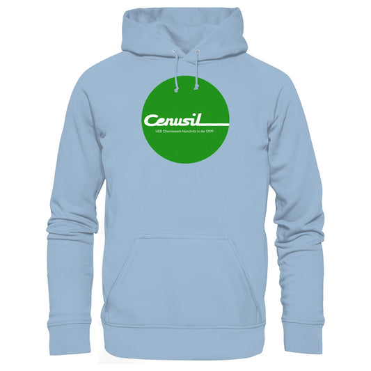 DDR Ostalgie Kapuze / Hoodie Unisex • CENUSIL - VEB CHEMIE NÜNCHRITZ