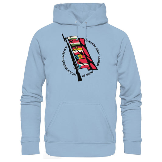 DDR Ostalgie Kapuze / Hoodie Unisex • WAFFENBRÜDERSCHAFT80 - 25 JAHRE WARSCHAUER VERTRAG (NVA)