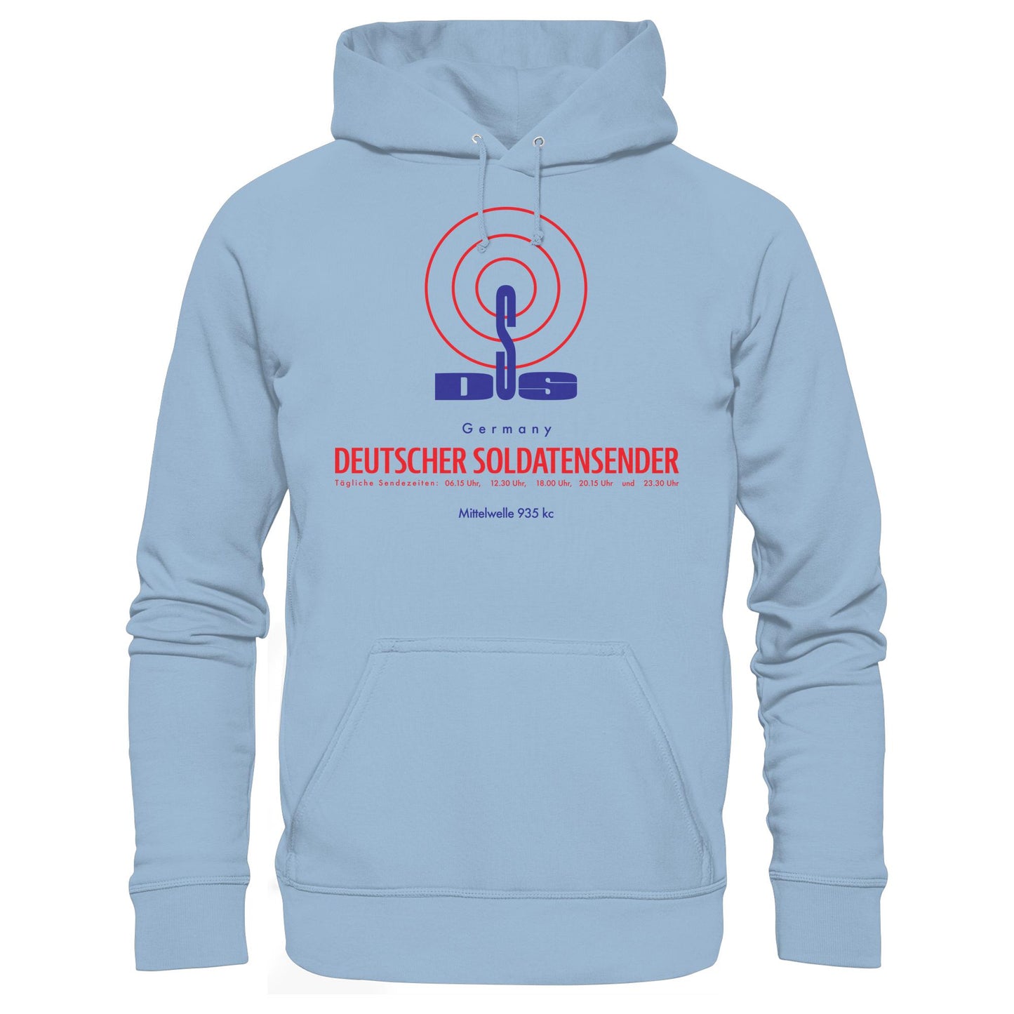 DDR Ostalgie Kapuze / Hoodie Unisex • DEUTSCHER SOLDATENSENDER BERLIN