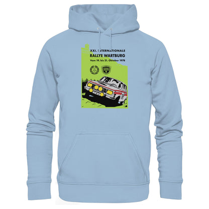 DDR Ostalgie Kapuze / Hoodie Unisex • INTERNATIONALE RALLYE WARTBURG - 1978
