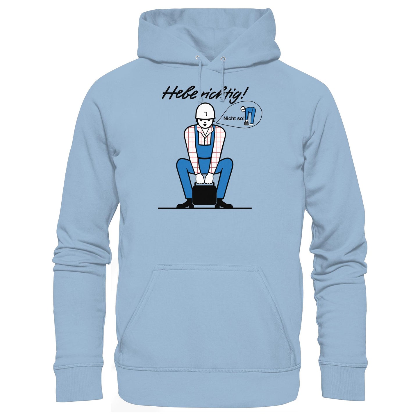DDR Ostalgie Kapuze / Hoodie Unisex • HEBE RICHTIG! (ORIGINAL SCHILD)