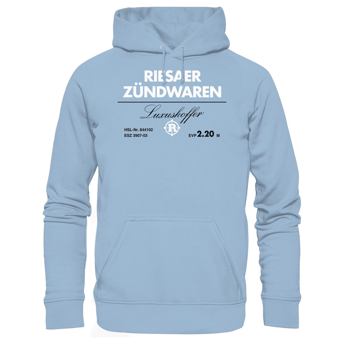 RIESAER ZÜNDWAREN LUXUSKOFFER • DDR Ostalgie Kapuze / Hoodie Unisex