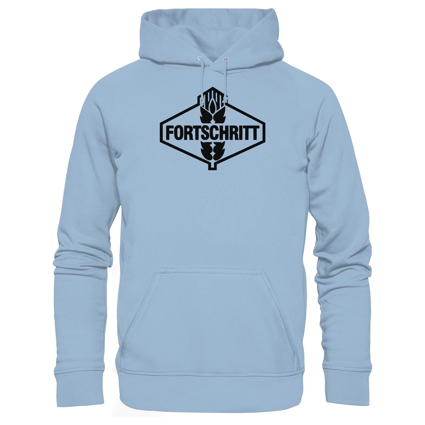 DDR Ostalgie Kapuze / Hoodie Unisex • FORTSCHRITT - WEISS