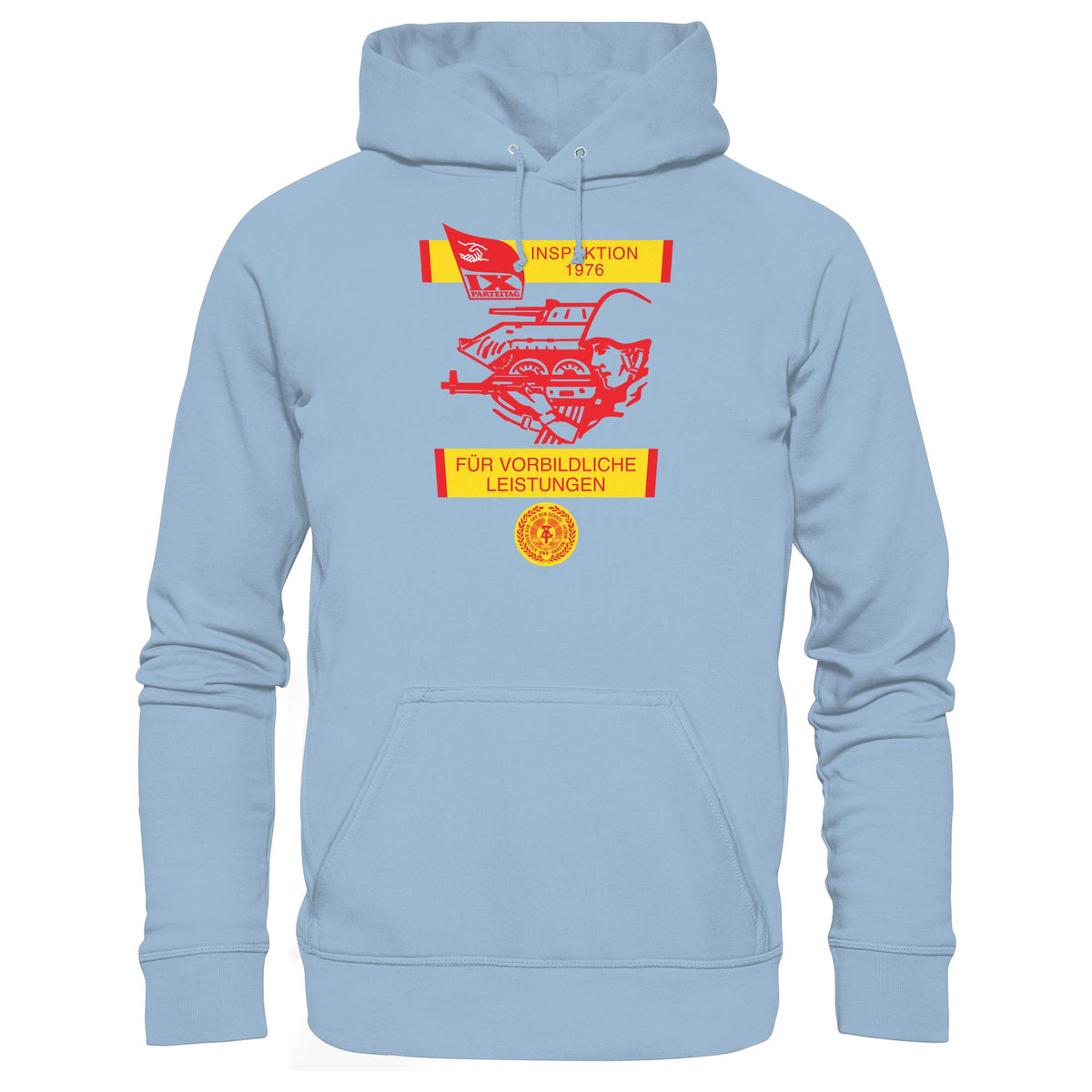 DDR Ostalgie Kapuze / Hoodie Unisex • NVA - WIMPEL FÜR VORBILDLICHE LEISTUNGEN 1976