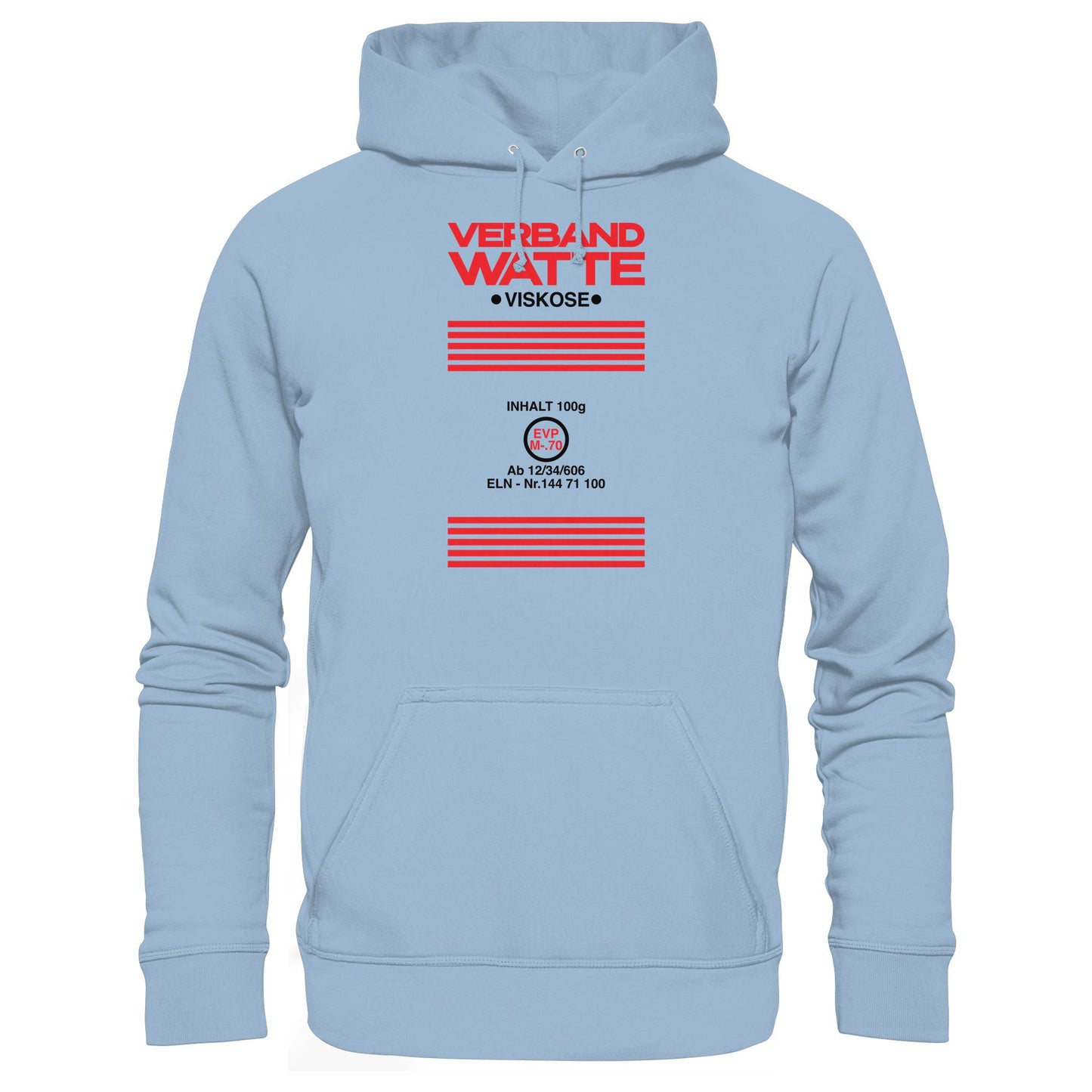 DDR Ostalgie Kapuze / Hoodie Unisex • VERBAND WATTE VISKOSE