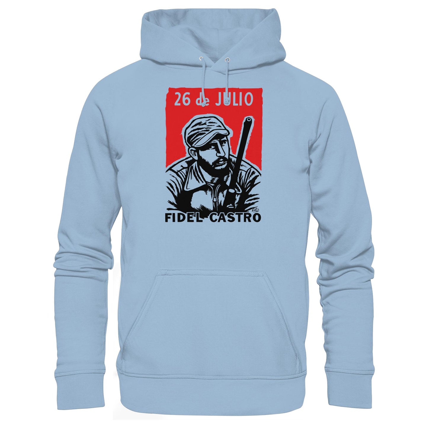 DDR Ostalgie Kapuze / Hoodie Unisex • FIDEL CASTRO - BEWEGUNG DES 26. JULI