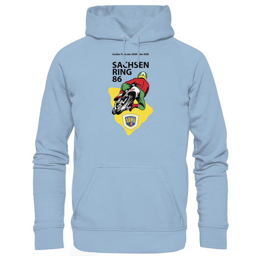 DDR Ostalgie Kapuze / Hoodie Unisex • GROSSER PREIS DER DDR - SACHSENRING 1986