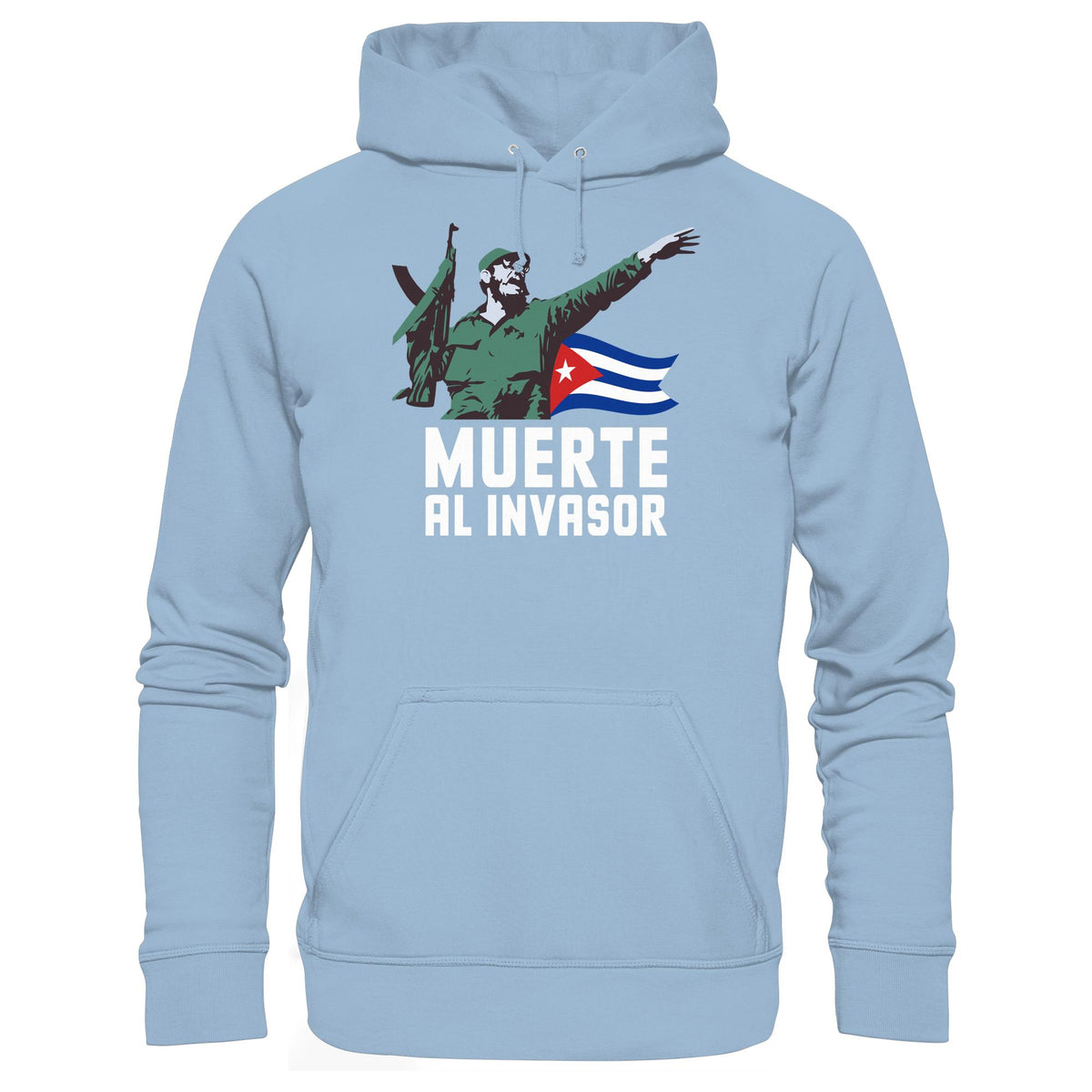 DDR Ostalgie Kapuze / Hoodie Unisex • KUBA - MUERTE AL INVASOR