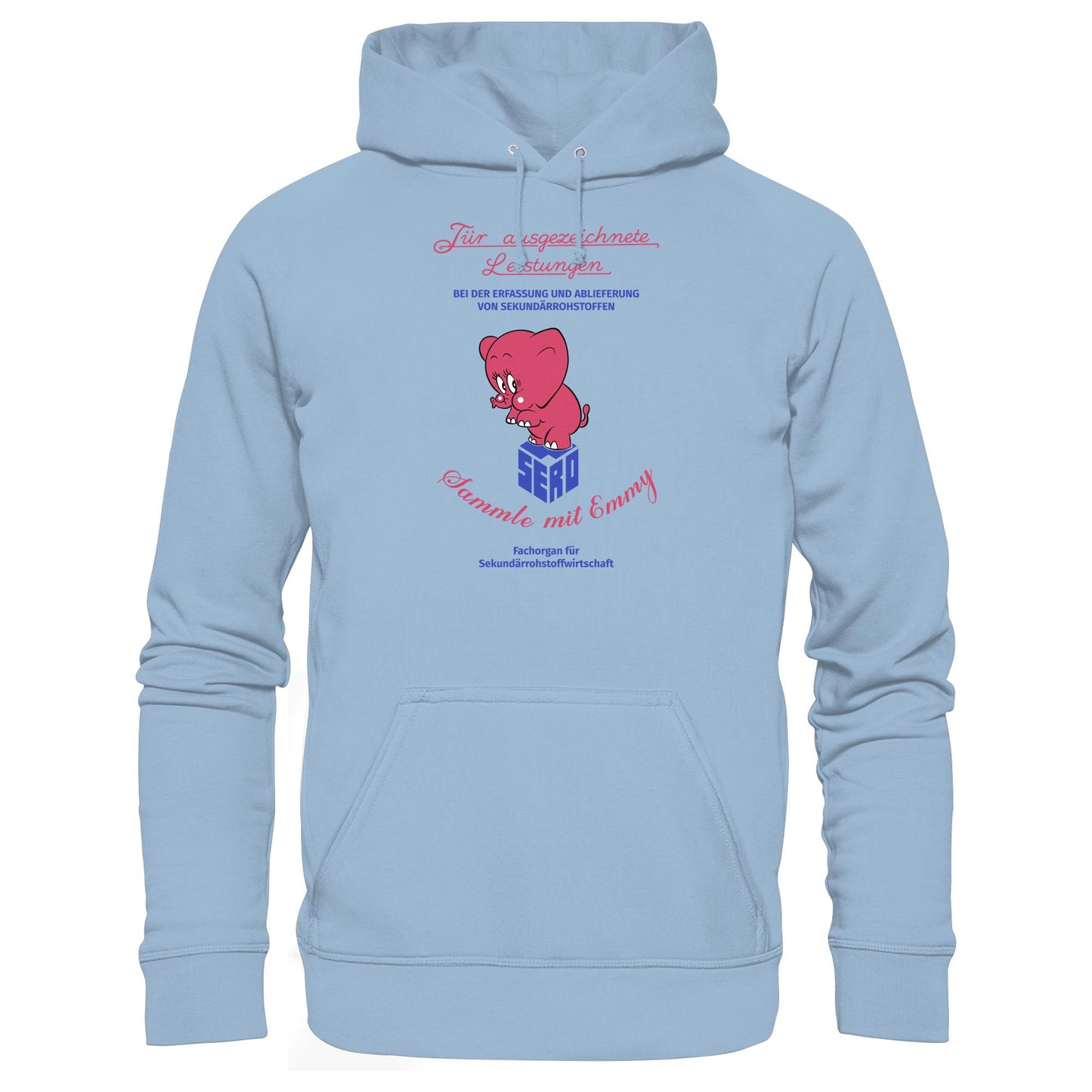 DDR Ostalgie Kapuze / Hoodie Unisex • FÜR AUSGEZEICHNETE LEISTUNGEN - SERO EMMY (ORIGINAL-WIMPEL)