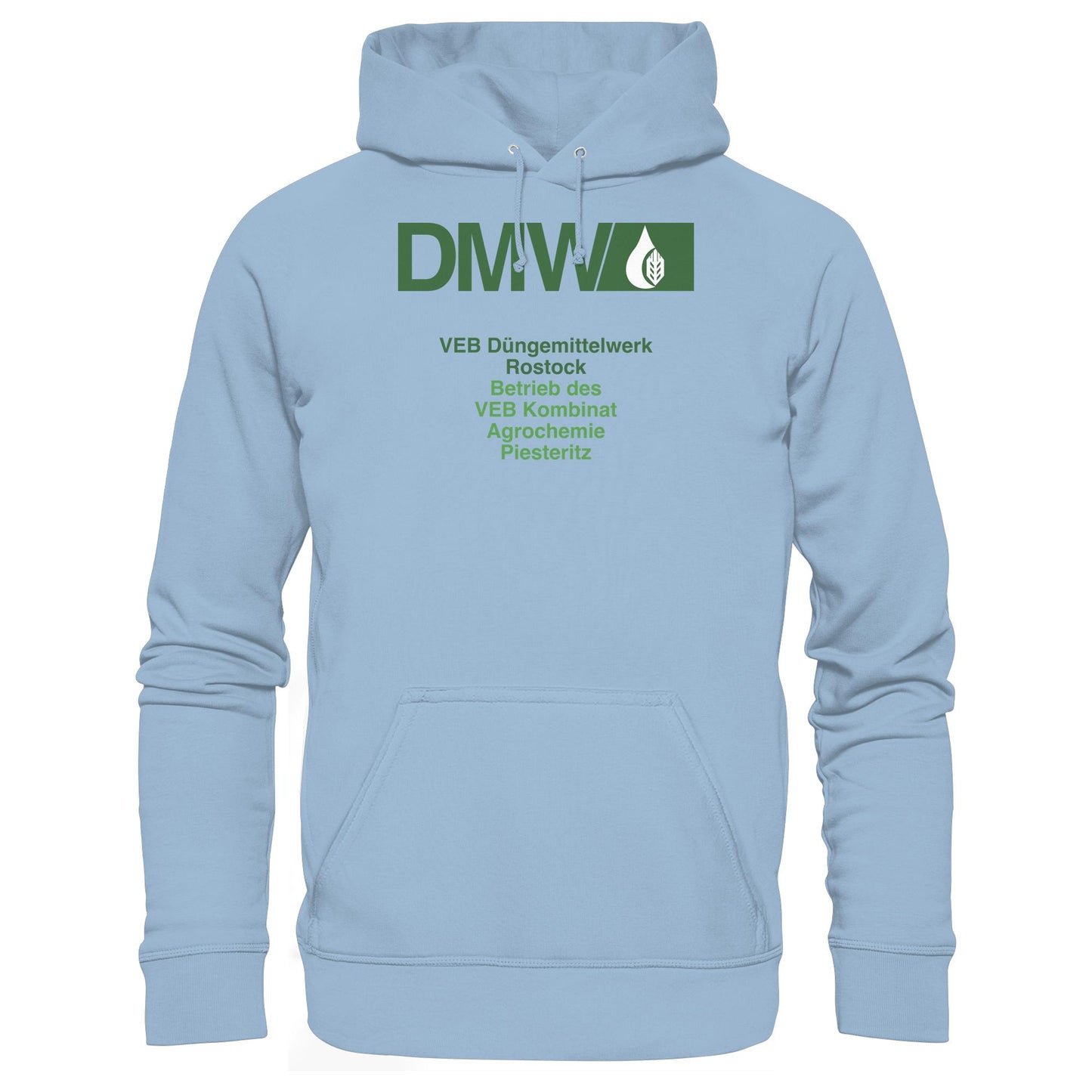 DDR Ostalgie Kapuze / Hoodie Unisex • VEB DÜNGEMITTELWERK ROSTOCK