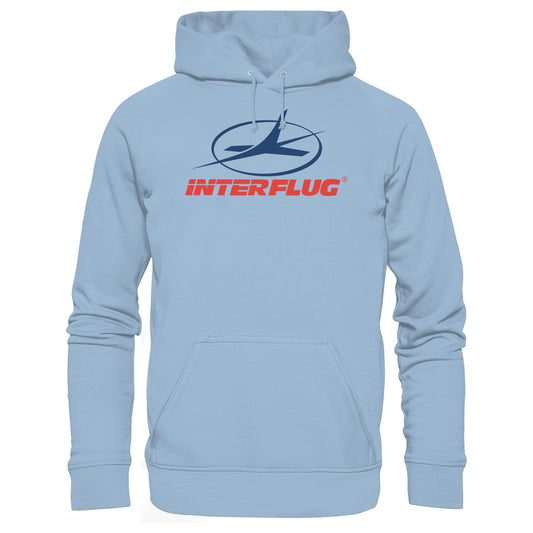 DDR Ostalgie Kapuze / Hoodie Unisex • DDR INTERFLUG LOGO