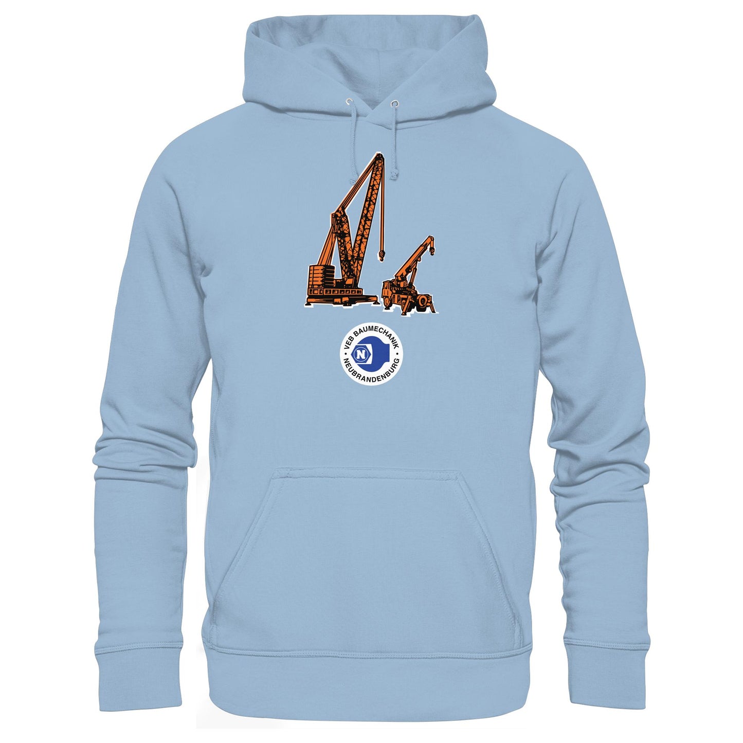 DDR Ostalgie Kapuze / Hoodie Unisex • VEB BAUMECHANIK NEUBRANDENBURG