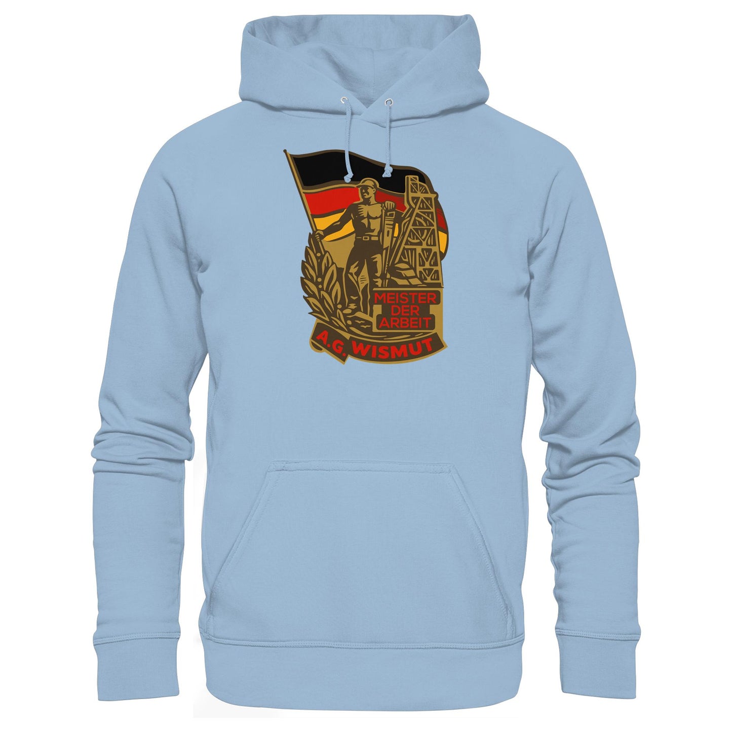 DDR Ostalgie Kapuze / Hoodie Unisex • WISMUT - MEISTER DER ARBEIT