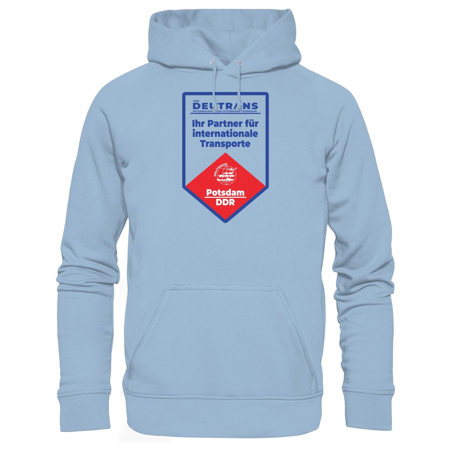 DDR Ostalgie Kapuze / Hoodie Unisex • VEB DEUTRANS - POTSDAM