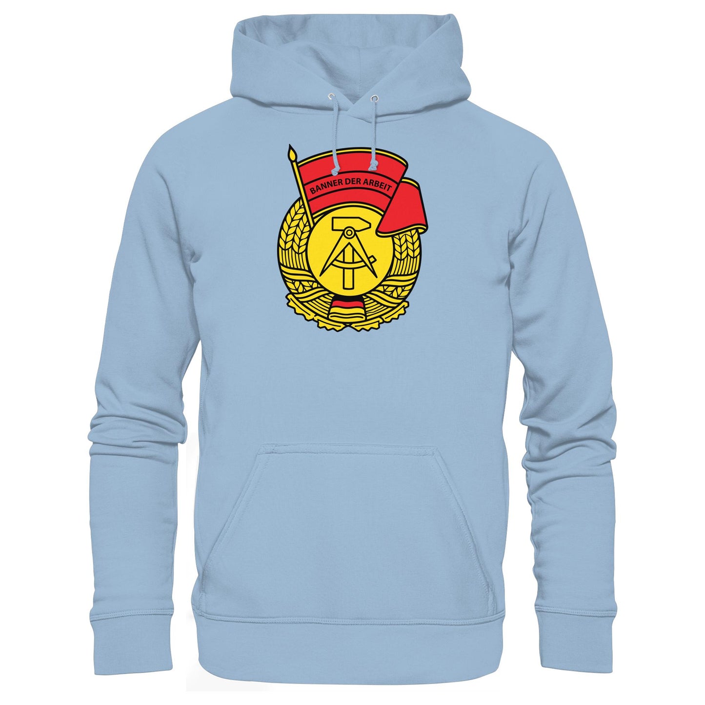 DDR Ostalgie Kapuze / Hoodie Unisex • BANNER DER ARBEIT