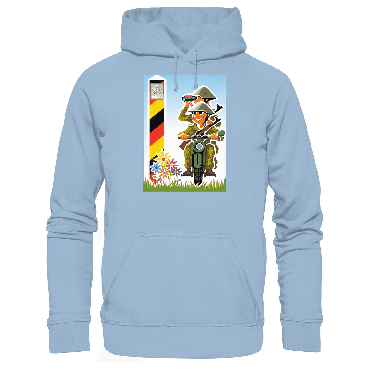 DDR Ostalgie Kapuze / Hoodie Unisex • NVA-GRENZTRUPPEN (ORIGINAL-PLAKAT)