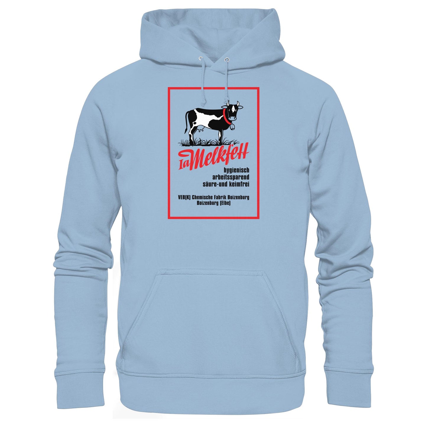 DDR Ostalgie Kapuze / Hoodie Unisex • 1A MELKFETT - VEB BOIZENBURG