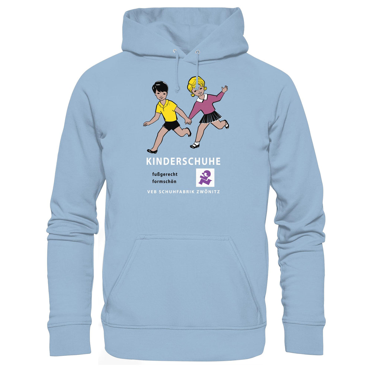 DDR Ostalgie Kapuze / Hoodie Unisex • KINDERSCHUHE VEB SCHUHFABRIK ZWÖNITZ