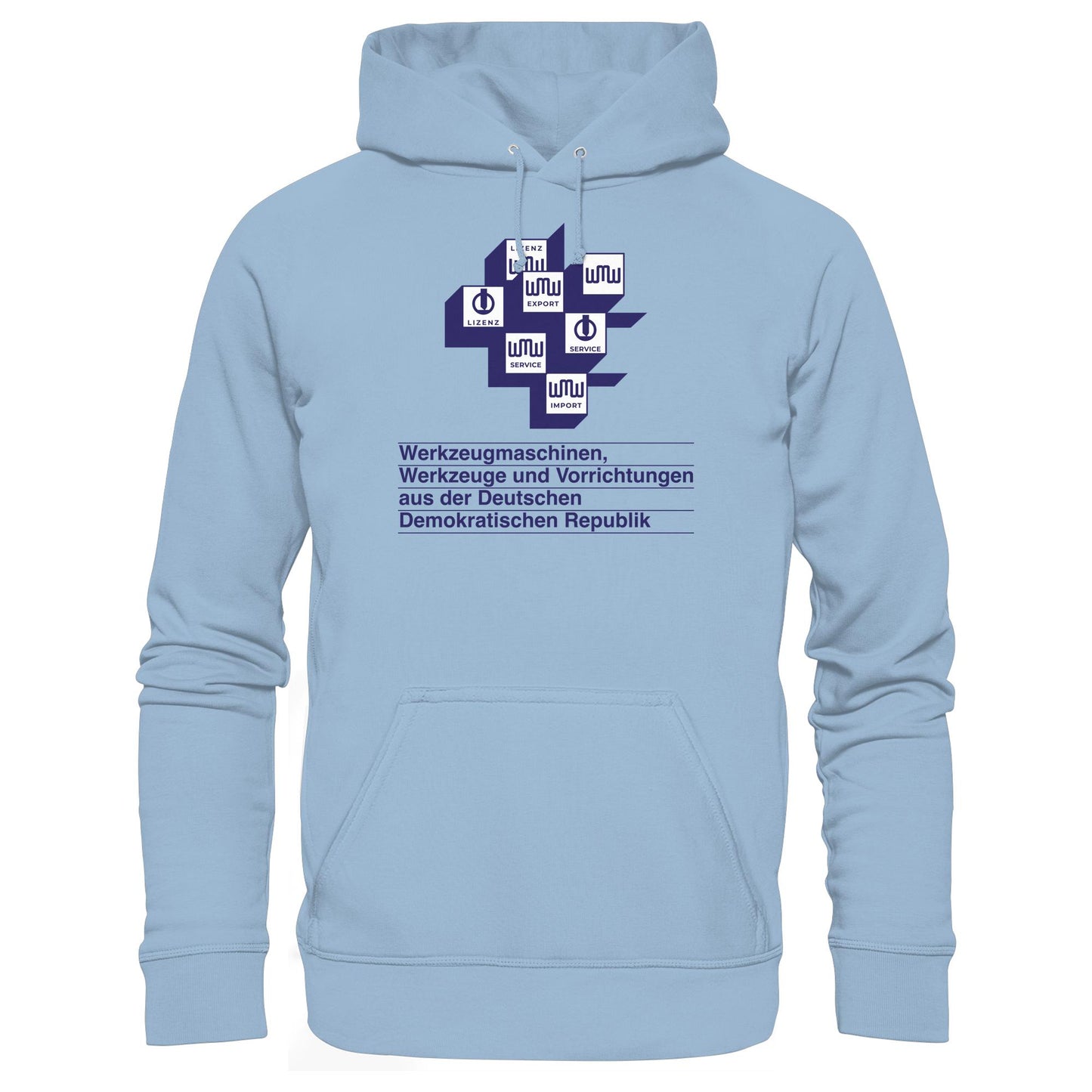 DDR Ostalgie Kapuze / Hoodie Unisex • WMW WERKZEUGMASCHINEN DER DDR