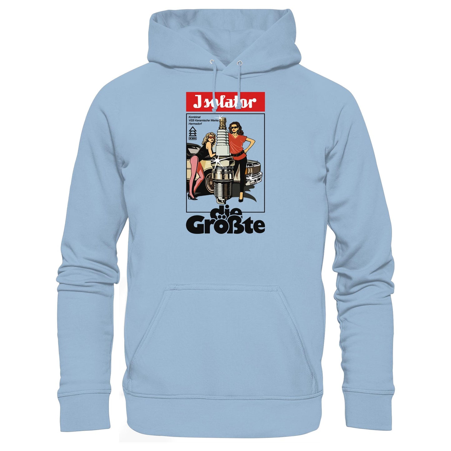 DDR Ostalgie Kapuze / Hoodie Unisex • ISOLATOR - DIE GRÖSSTE (ORIGINAL POSTER)