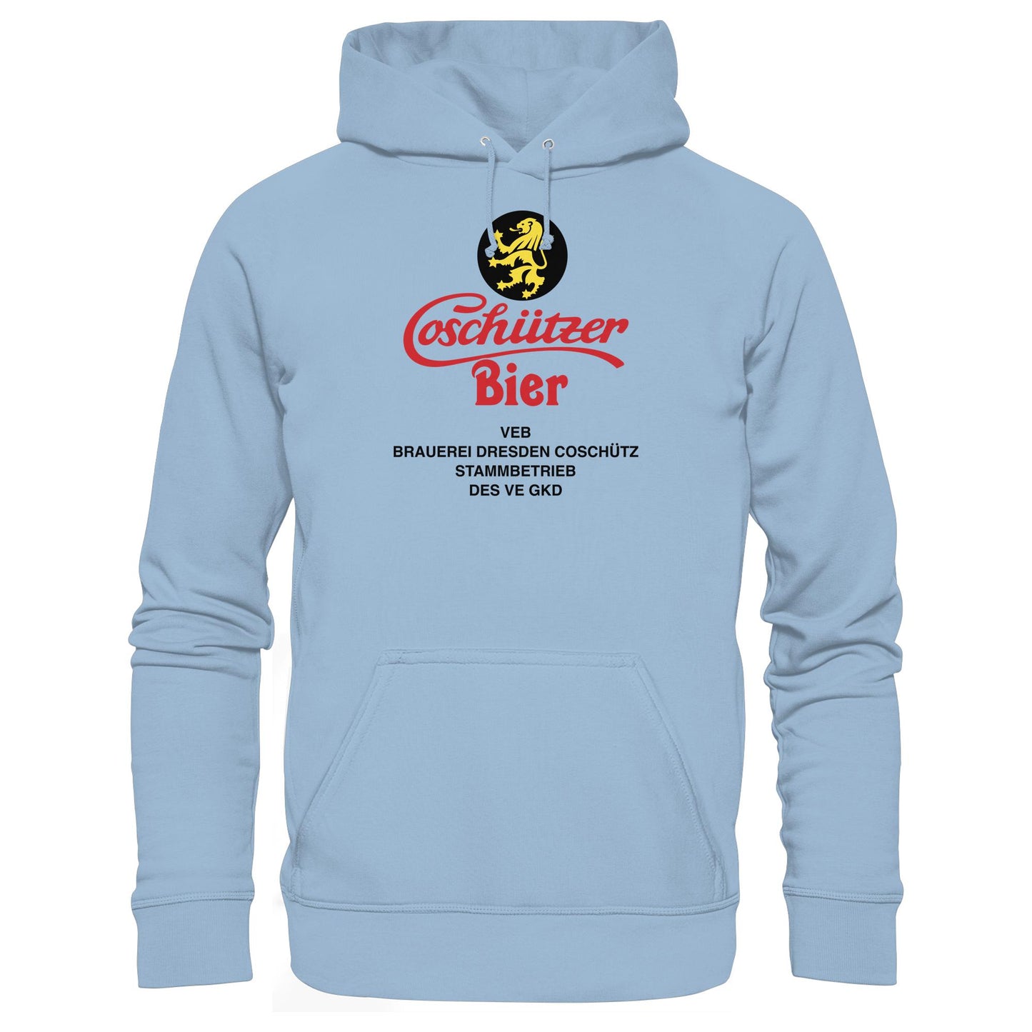 DDR Ostalgie Kapuze / Hoodie Unisex • COSCHÜTZER BIER - VEB BRAUER DRESDEN