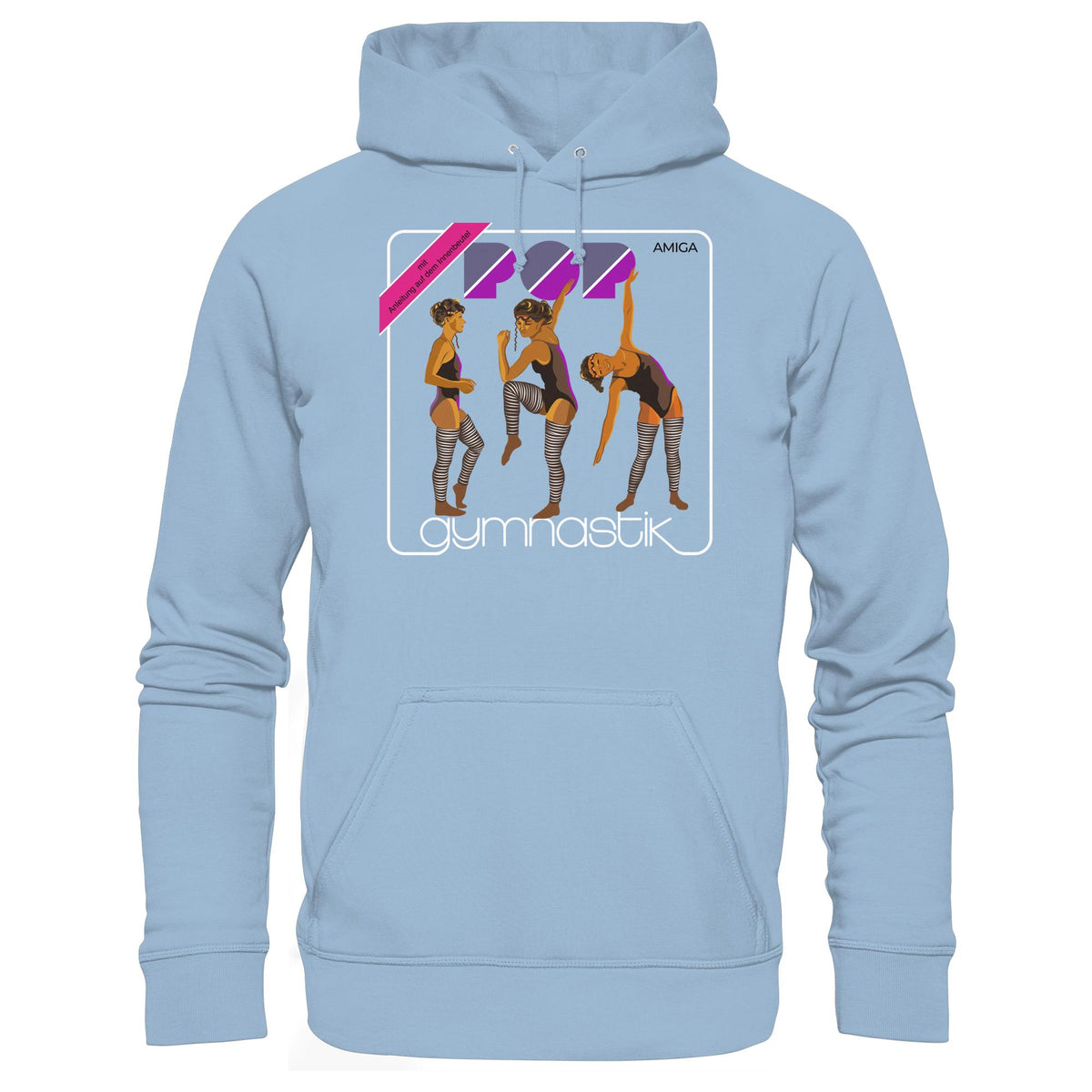 DDR Ostalgie Kapuze / Hoodie Unisex • AMIGA POP-GYMNASTIK (ORIGINAL PLATTENCOVER)